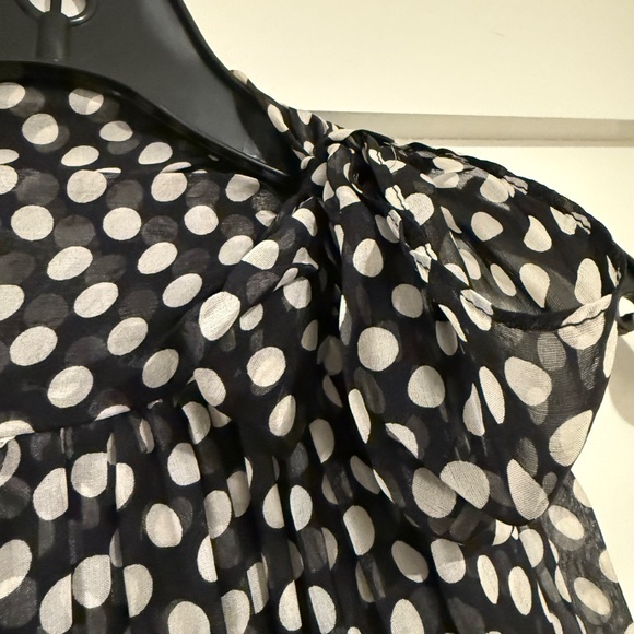 Polk-a-dot halter silk dress - Picture 5 of 5